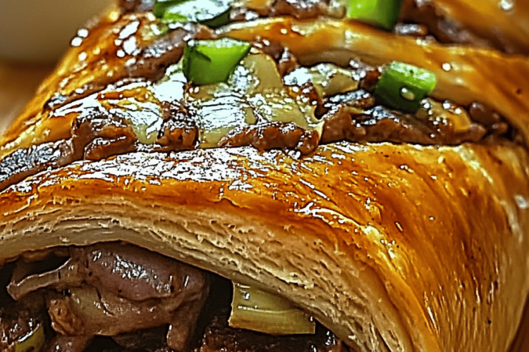 Philly Cheesesteak Stromboli
