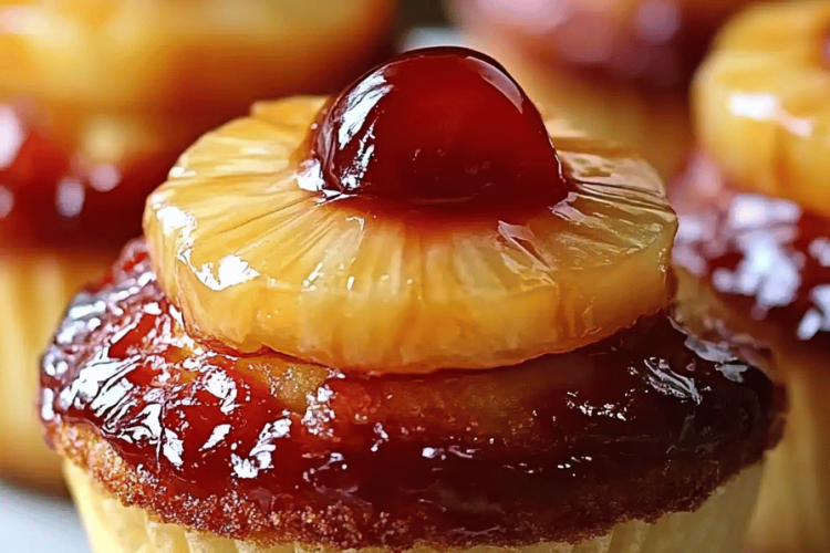 Pineapple Upside-Down Cupcakes