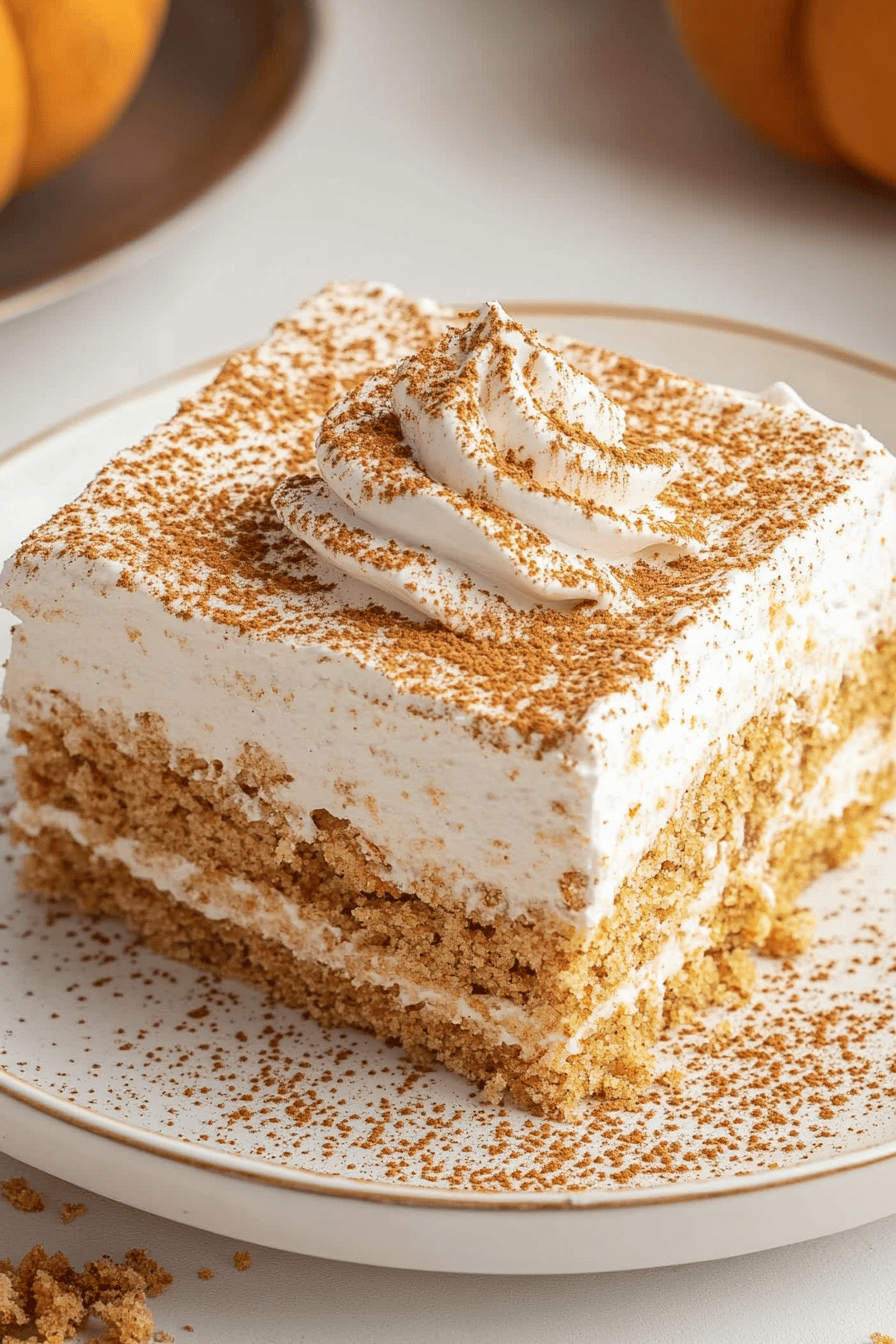 Pumpkin Icebox Cake ingredients organized and measured on kitchen counter