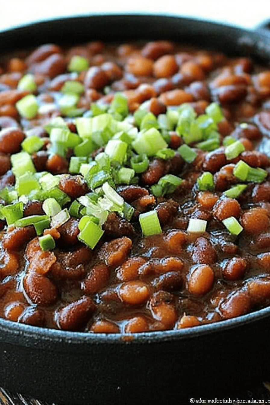 Root Beer Baked Beans slice on plate showing perfect texture and swirl pattern
