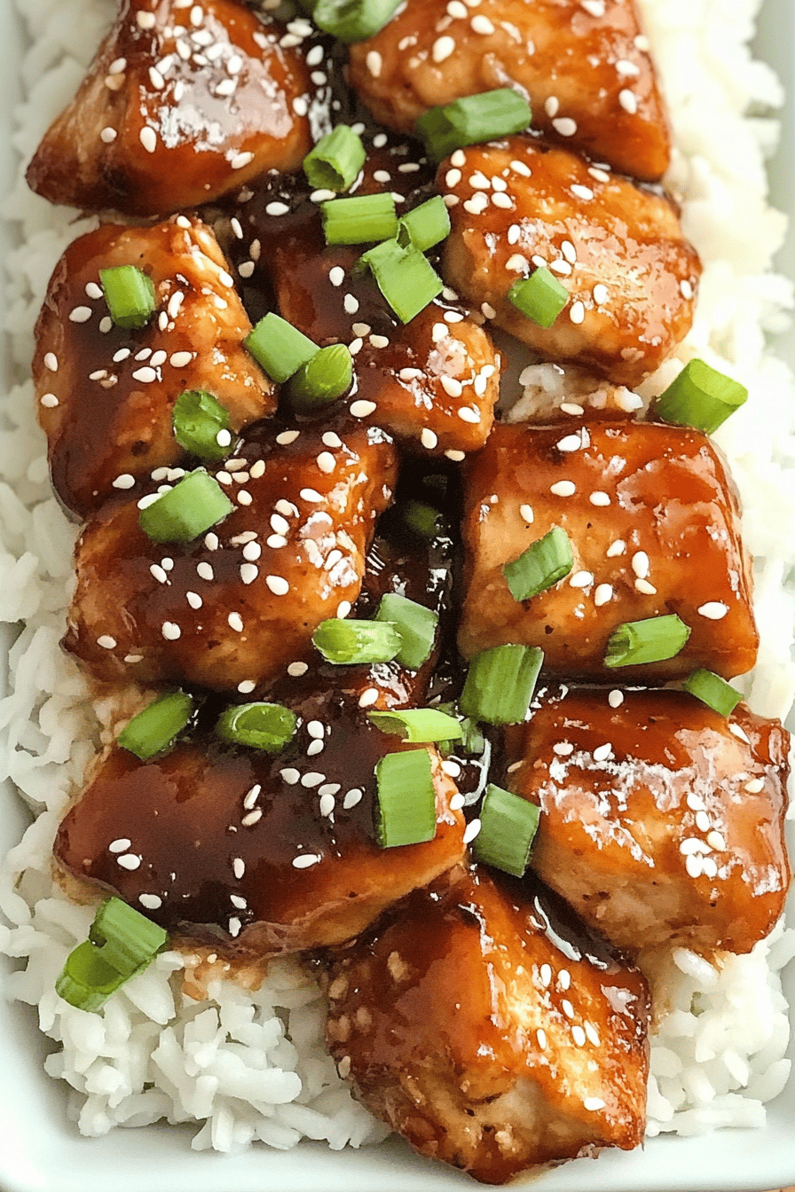 Slow Cooker Asian Sesame Chicken ingredients organized and measured on kitchen counter