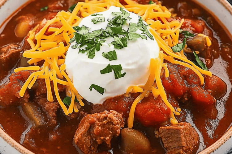 Slow Cooker Brisket Chili