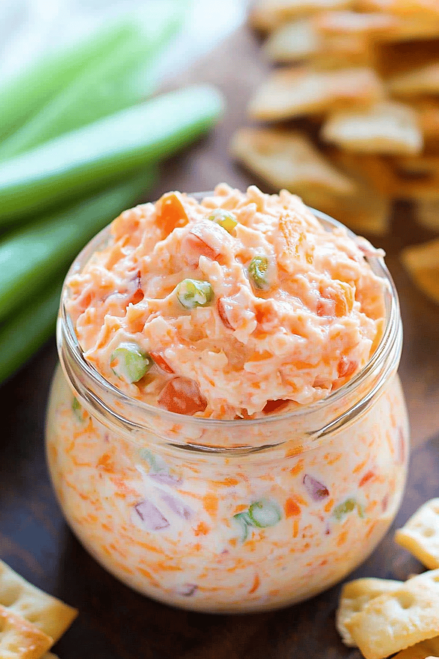 Southern Pimento Cheese slice on plate showing perfect texture and swirl pattern