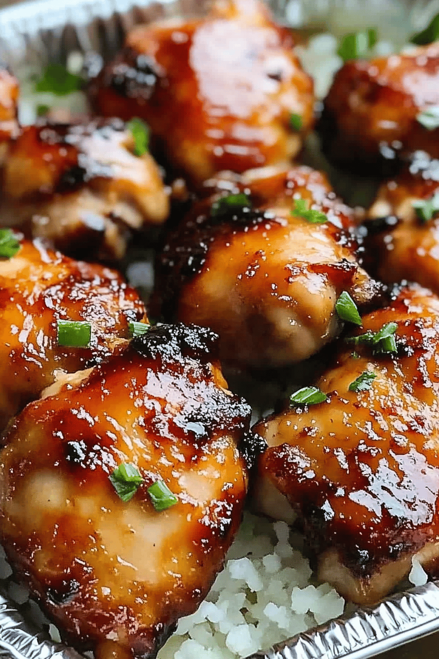 Sticky Sweet Chili Chicken Thighs ingredients organized and measured on kitchen counter