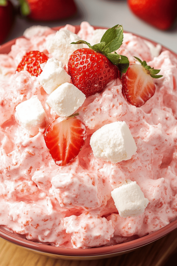 Strawberry Jello Fluff Salad