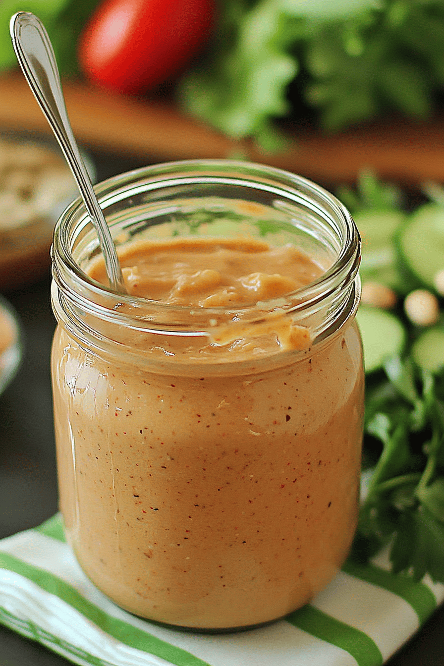 Thousand Island Dressing Recipe ingredients organized and measured on kitchen counter