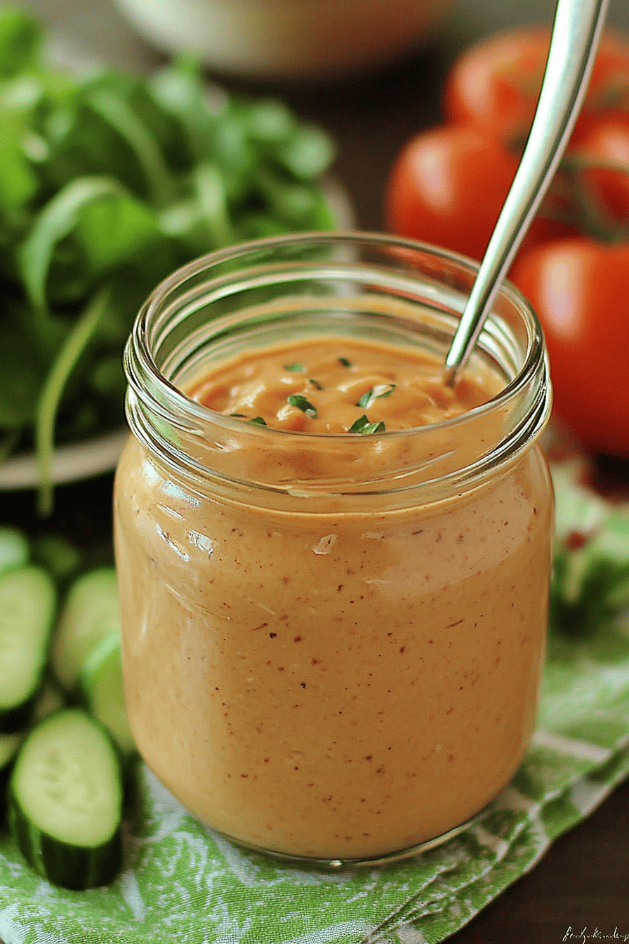Thousand Island Dressing Recipe final dish beautifully presented and ready to serve