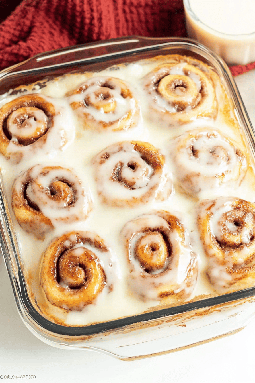 TikTok Cinnamon Rolls Recipe ingredients organized and measured on kitchen counter