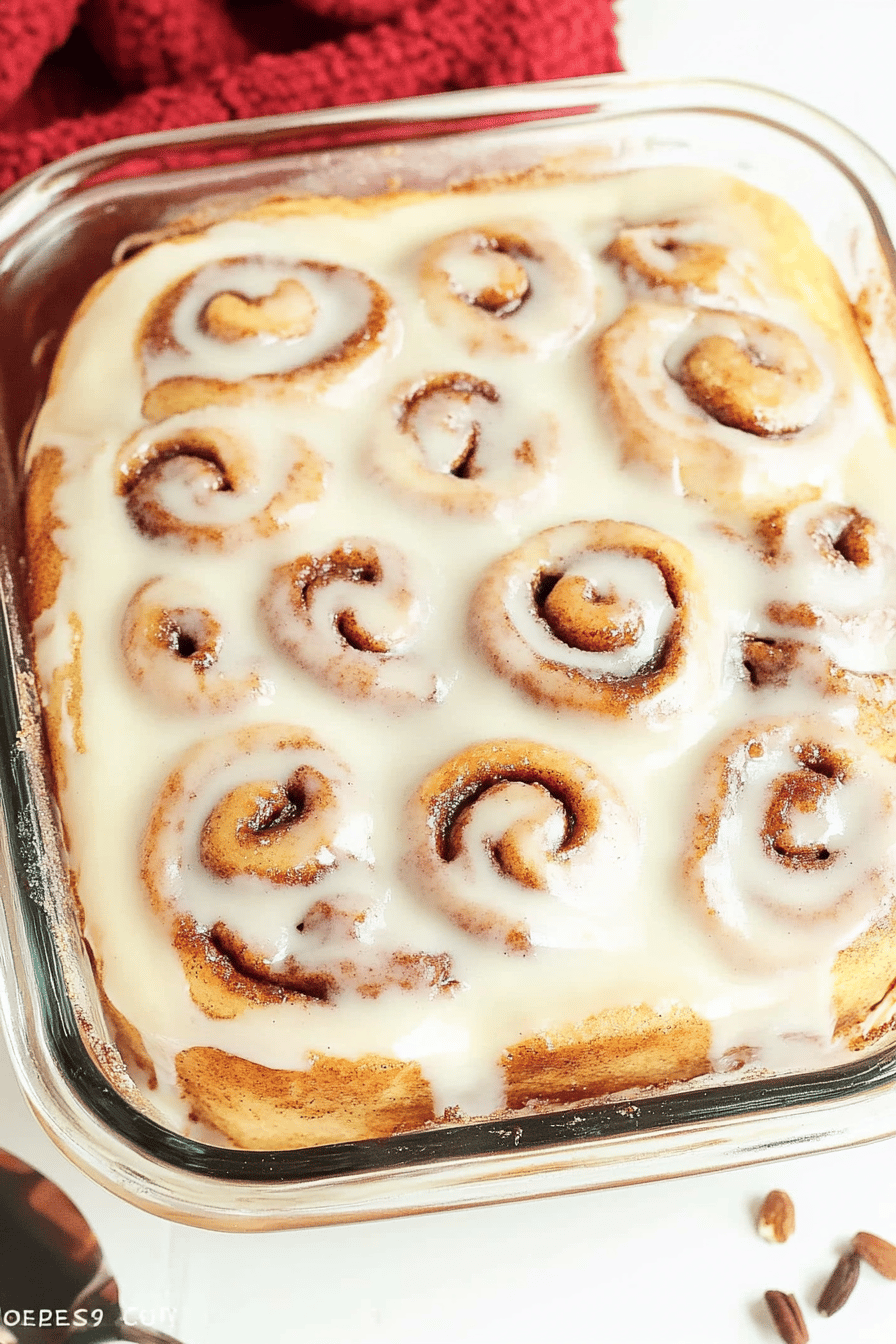 TikTok Cinnamon Rolls Recipe final dish beautifully presented and ready to serve