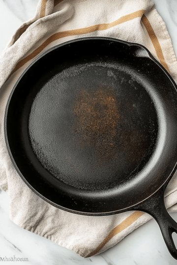clean cast iron skillet