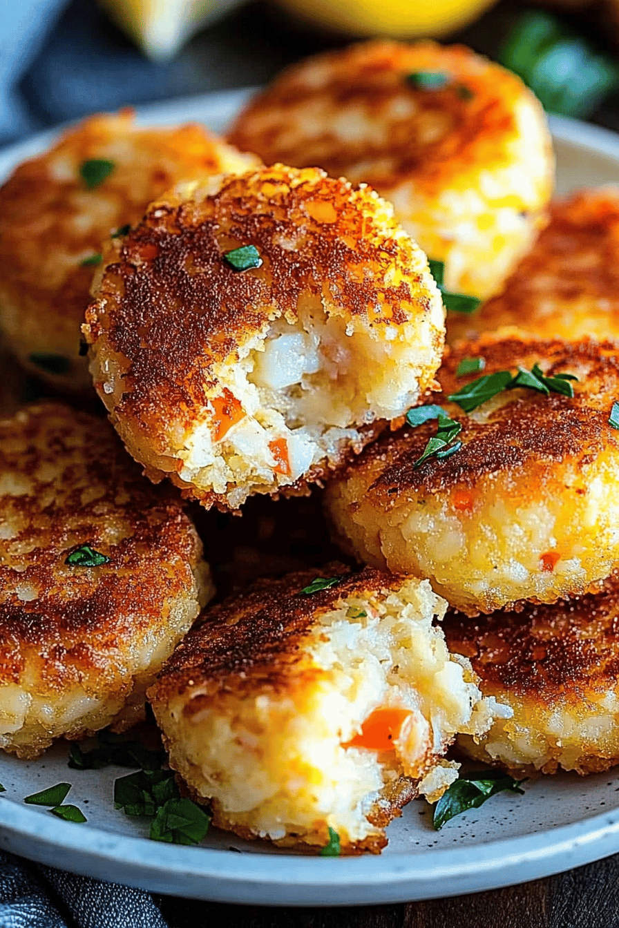 crab and shrimp cakes recipe final dish beautifully presented and ready to serve