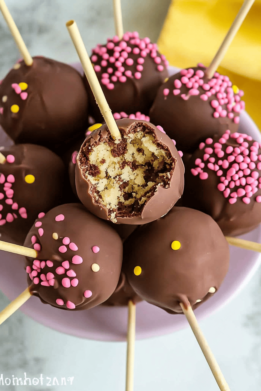 freeze cake pops ingredients organized and measured on kitchen counter