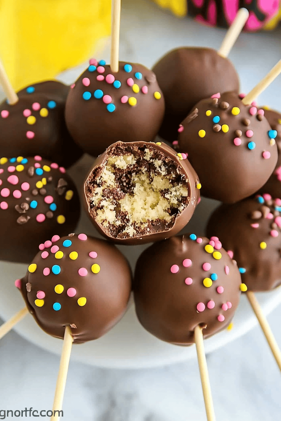 freeze cake pops final dish beautifully presented and ready to serve