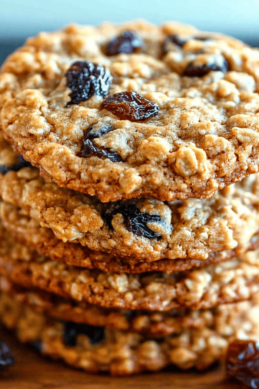 oatmeal raisin cookies final dish beautifully presented and ready to serve