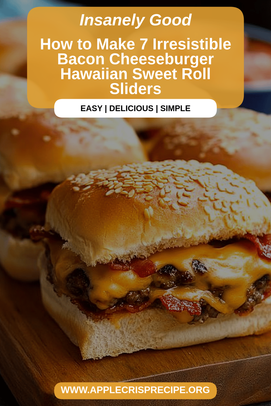 Bacon Cheeseburger Sliders final dish beautifully presented and ready to serve