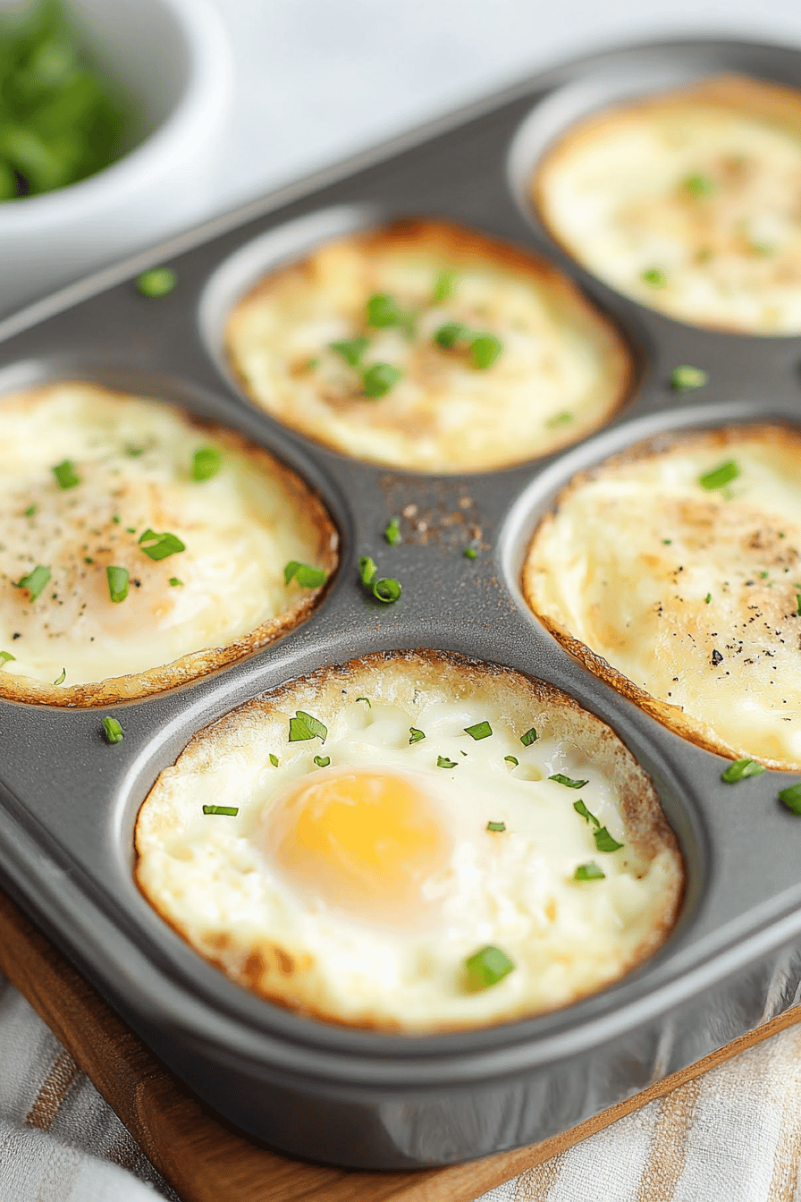 Baked French Eggs ingredients organized and measured on kitchen counter