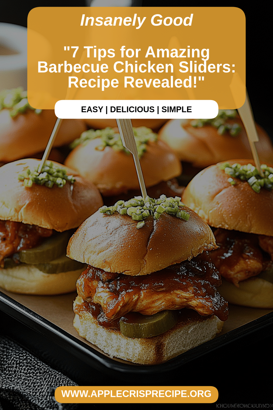 Barbecue Chicken Sliders final dish beautifully presented and ready to serve