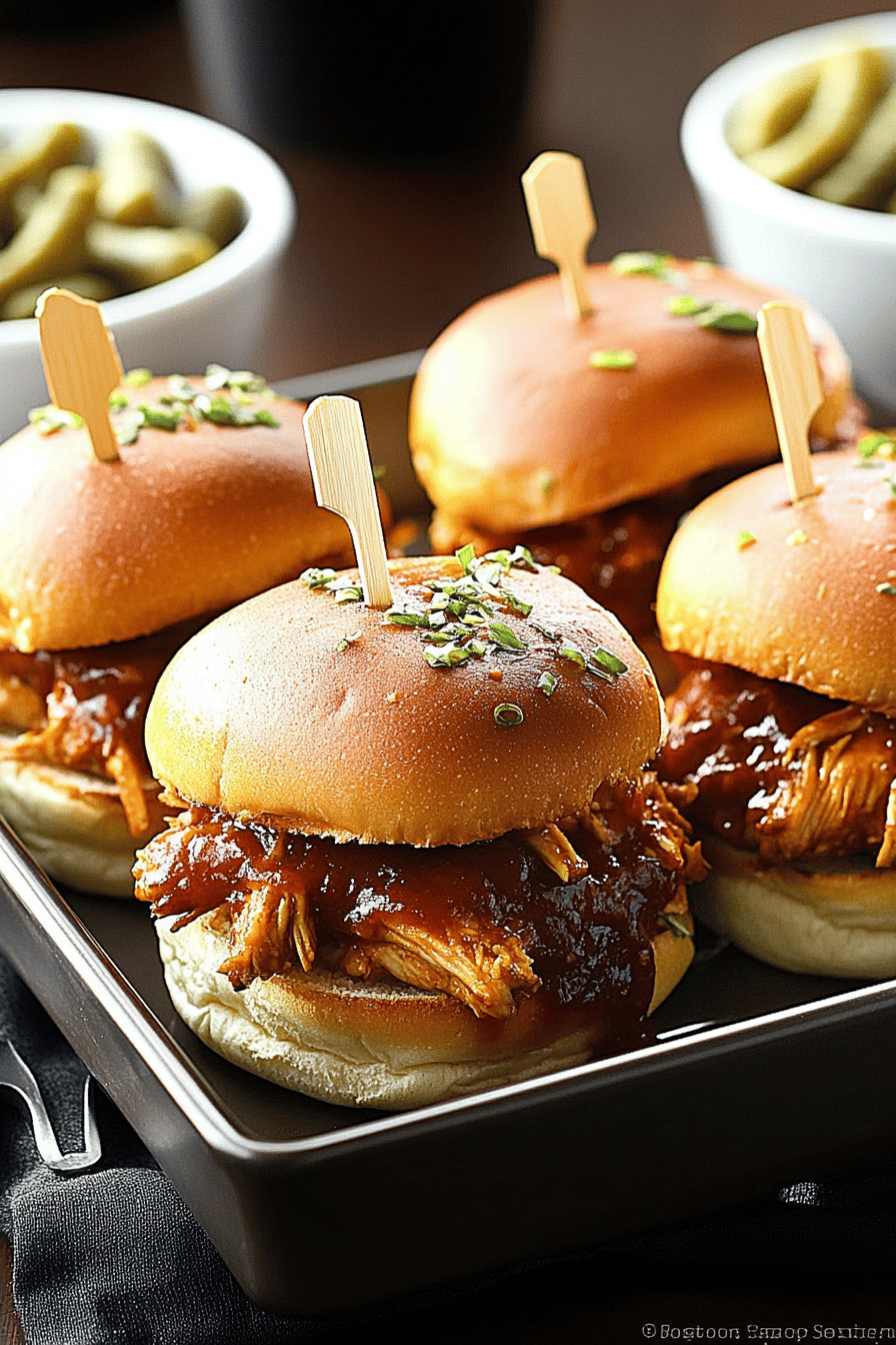 Barbecue Chicken Sliders slice on plate showing perfect texture and swirl pattern