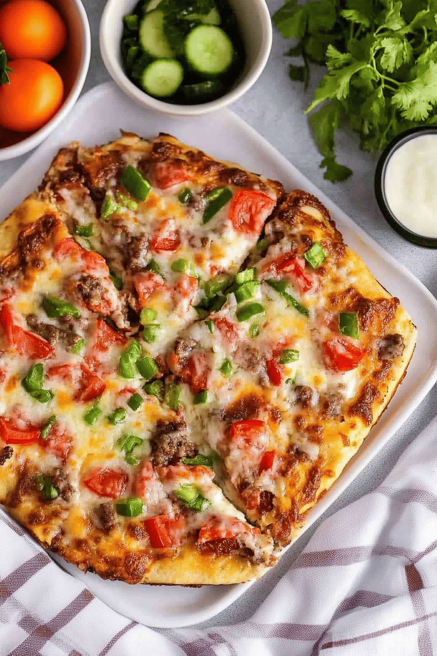 Breakfast Pizza Recipe slice on plate showing perfect texture and swirl pattern