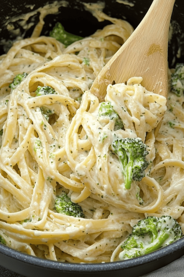 Broccoli Fettuccine Alfredo