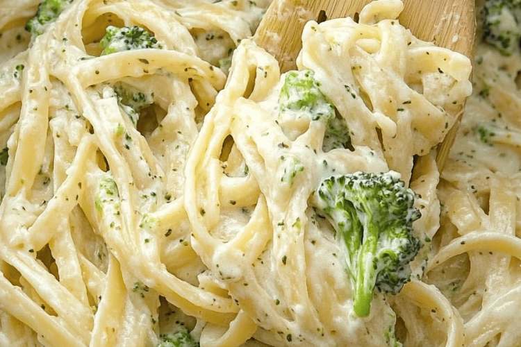Broccoli Fettuccine Alfredo