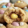 Cadbury Egg Kiss Cookies
