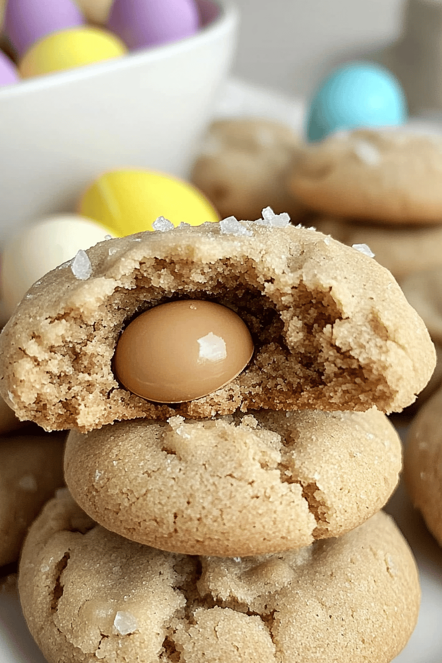 Cadbury Egg Kiss Cookies ingredients organized and measured on kitchen counter