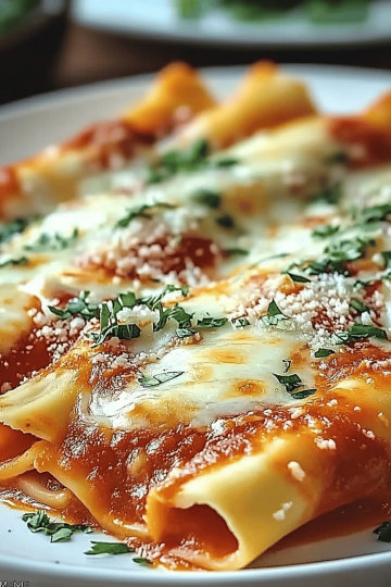 Cheesy Manicotti Recipe
