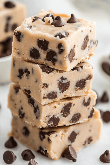 Chocolate Chip Cookie Dough Fudge