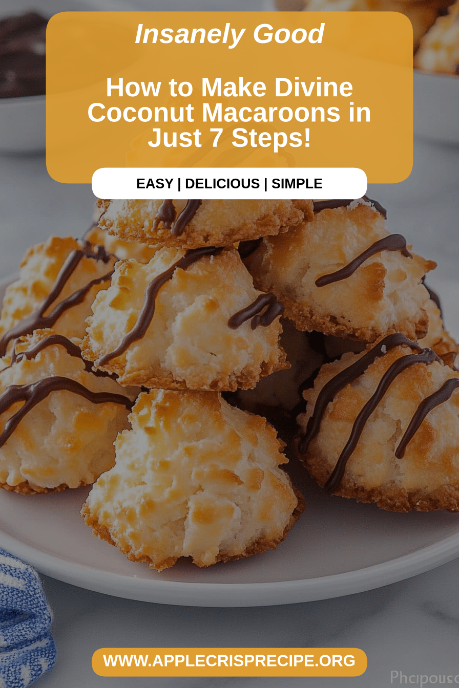 Coconut Macaroons Recipe final dish beautifully presented and ready to serve