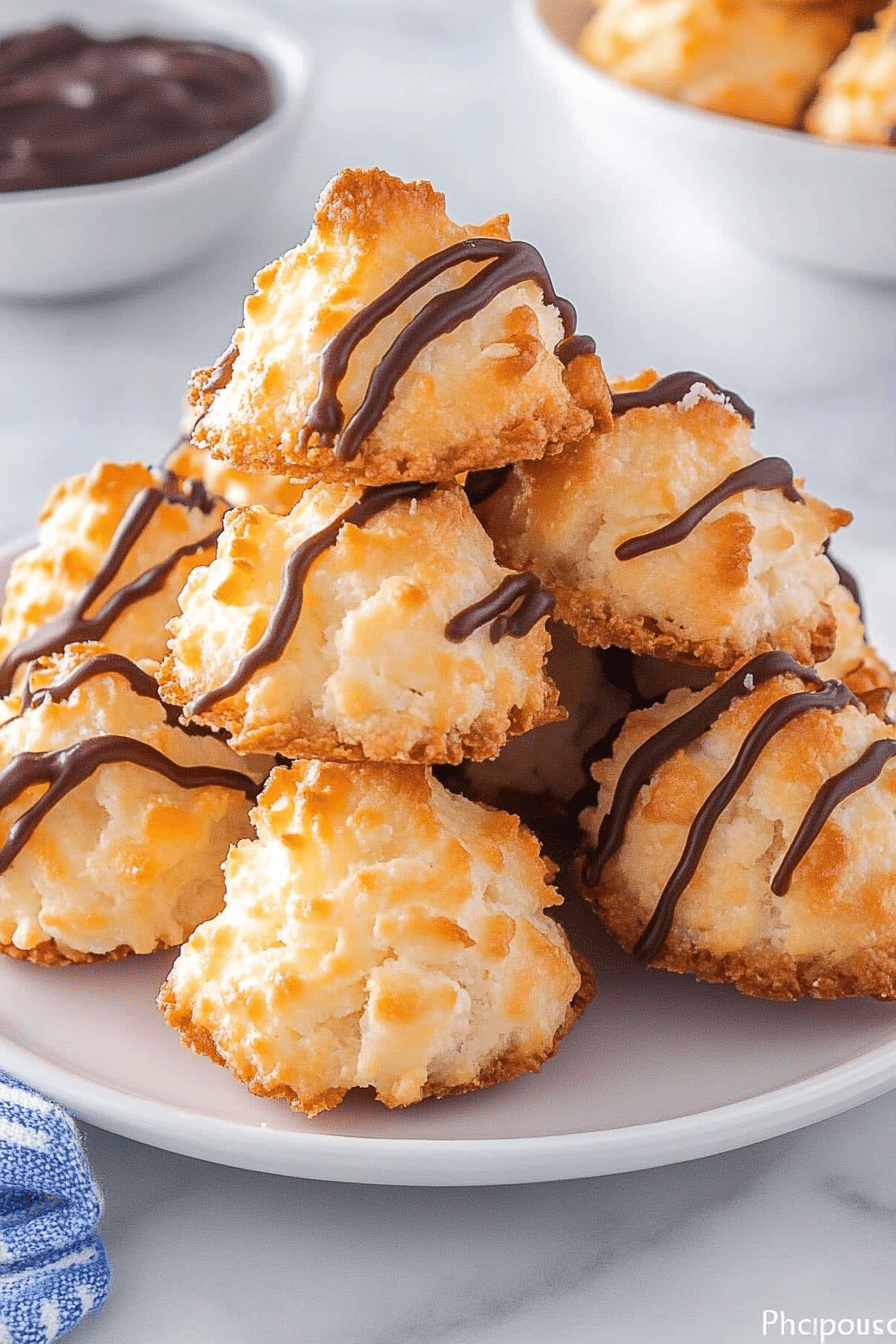 Coconut Macaroons Recipe ingredients organized and measured on kitchen counter