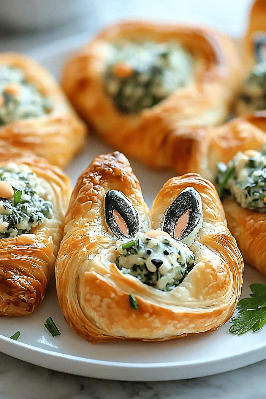 Easter Bunny Crescent Bites slice on plate showing perfect texture and swirl pattern