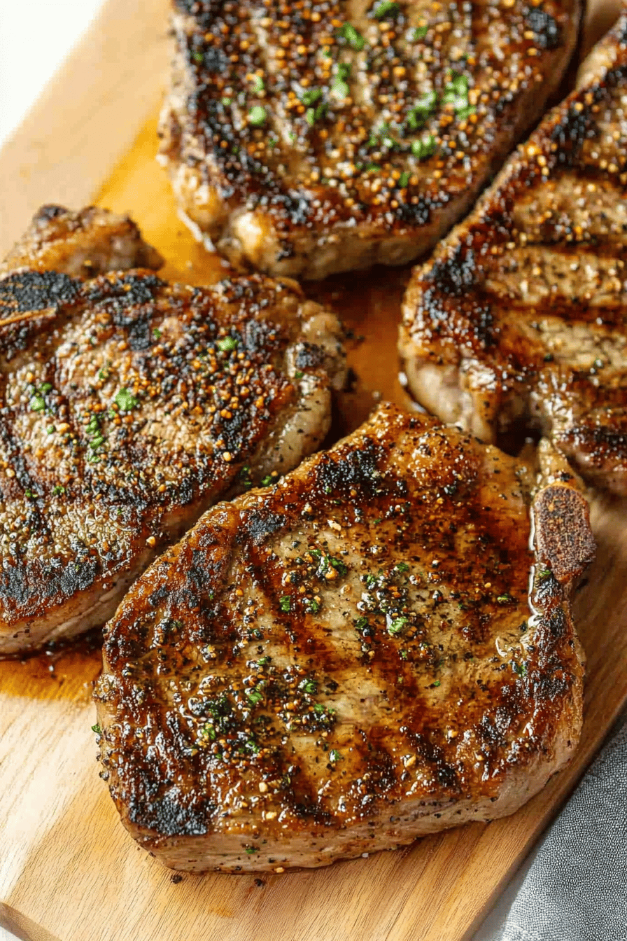 Griddle Steak Recipe ingredients organized and measured on kitchen counter