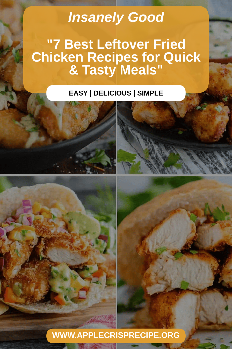 Leftover Fried Chicken Recipes final dish beautifully presented and ready to serve