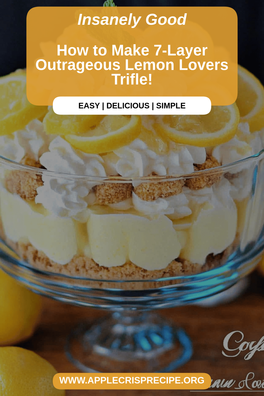 Lemon Trifle Recipe final dish beautifully presented and ready to serve