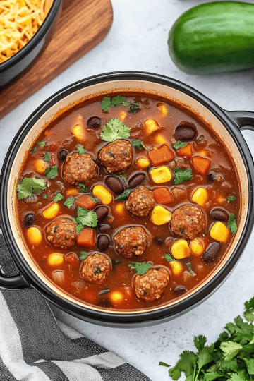 Mexican Meatball Soup