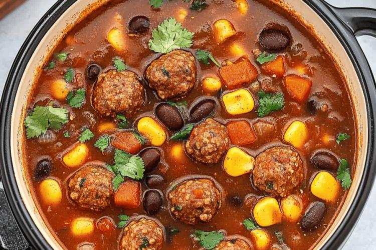 Mexican Meatball Soup