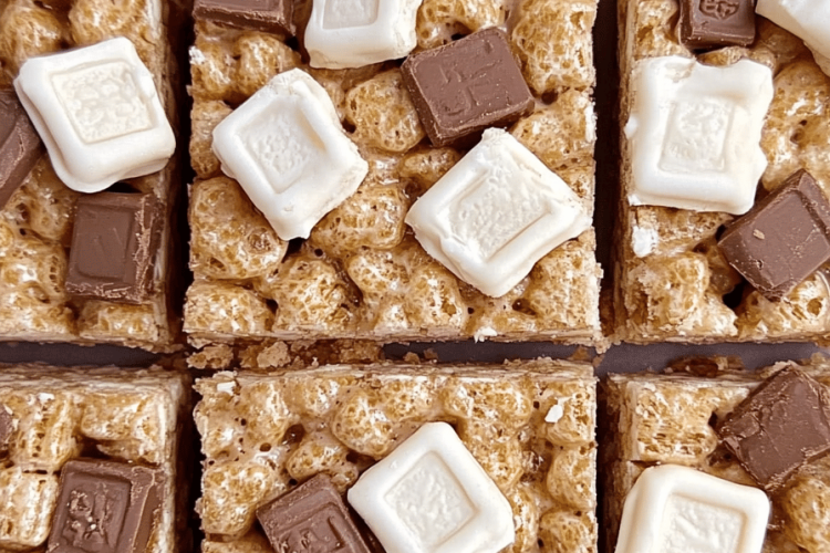 No-Bake S'mores Krispie Bars