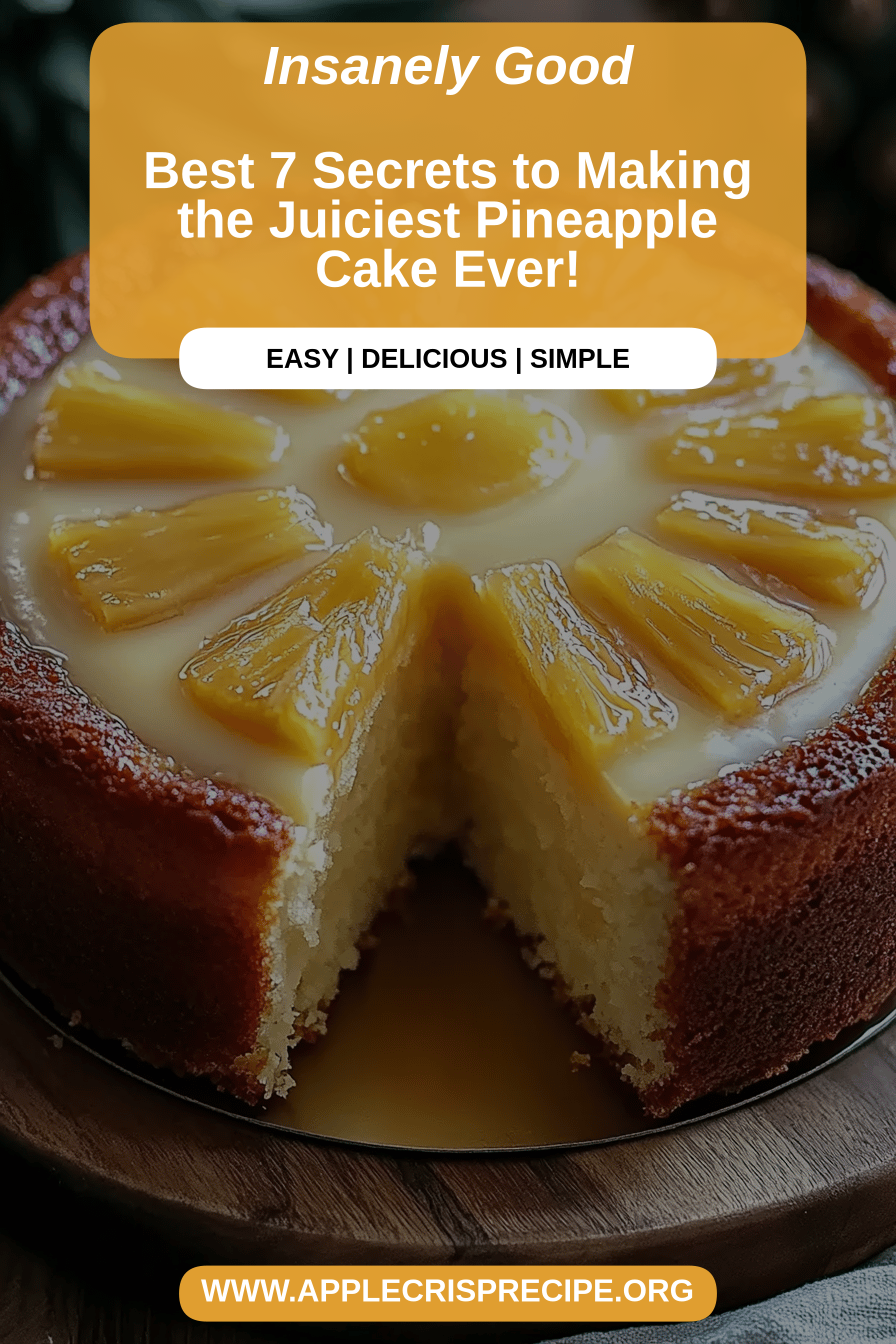 Pineapple Cake Recipe final dish beautifully presented and ready to serve