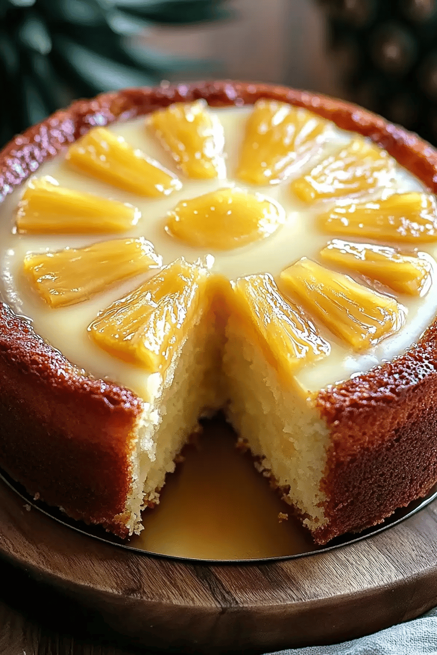 Pineapple Cake Recipe ingredients organized and measured on kitchen counter