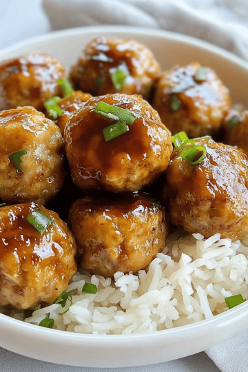Pineapple Teriyaki Chicken Meatballs