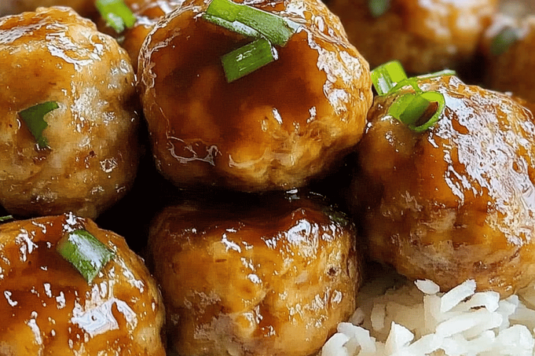 Pineapple Teriyaki Chicken Meatballs