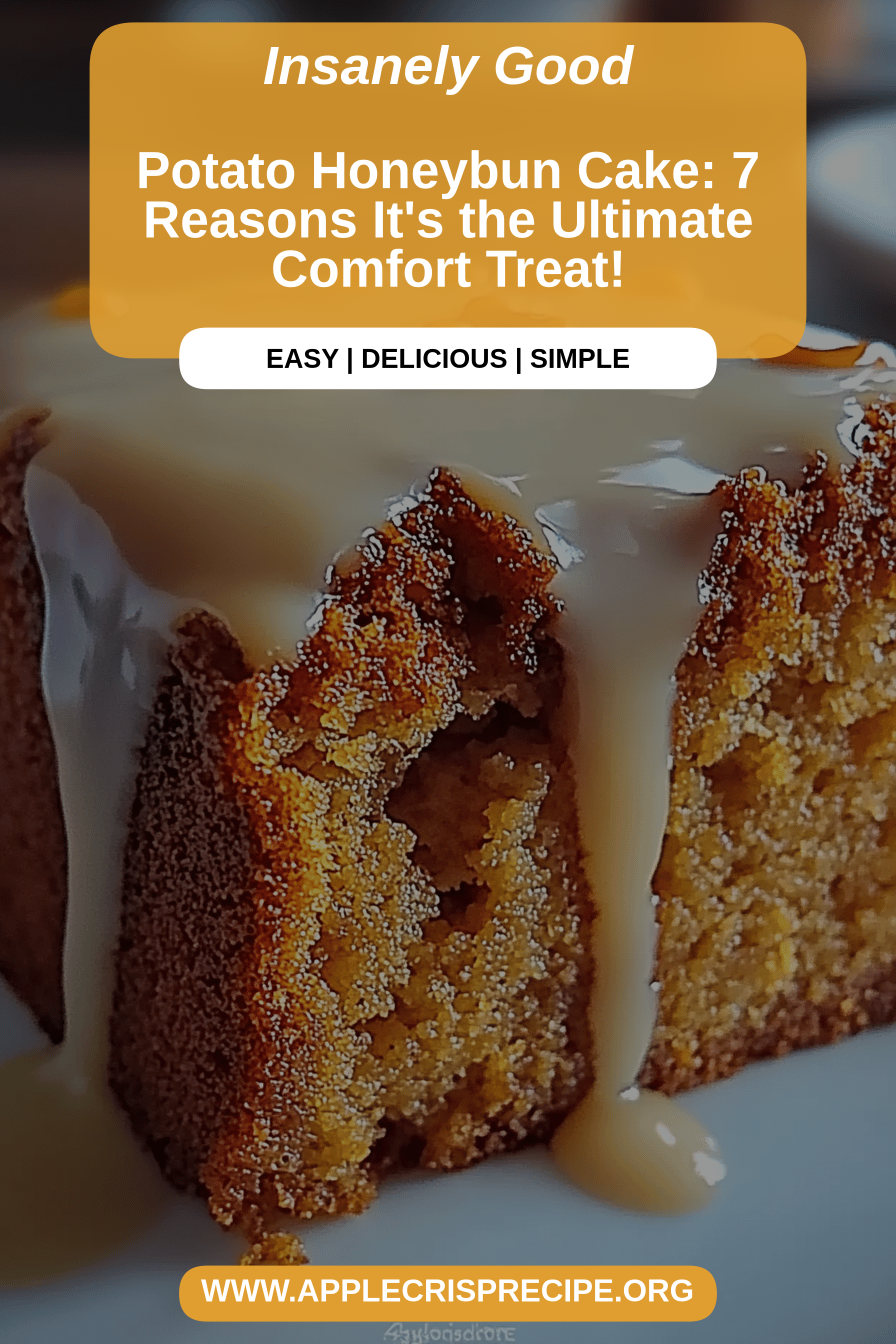 Potato Honeybun Cake final dish beautifully presented and ready to serve