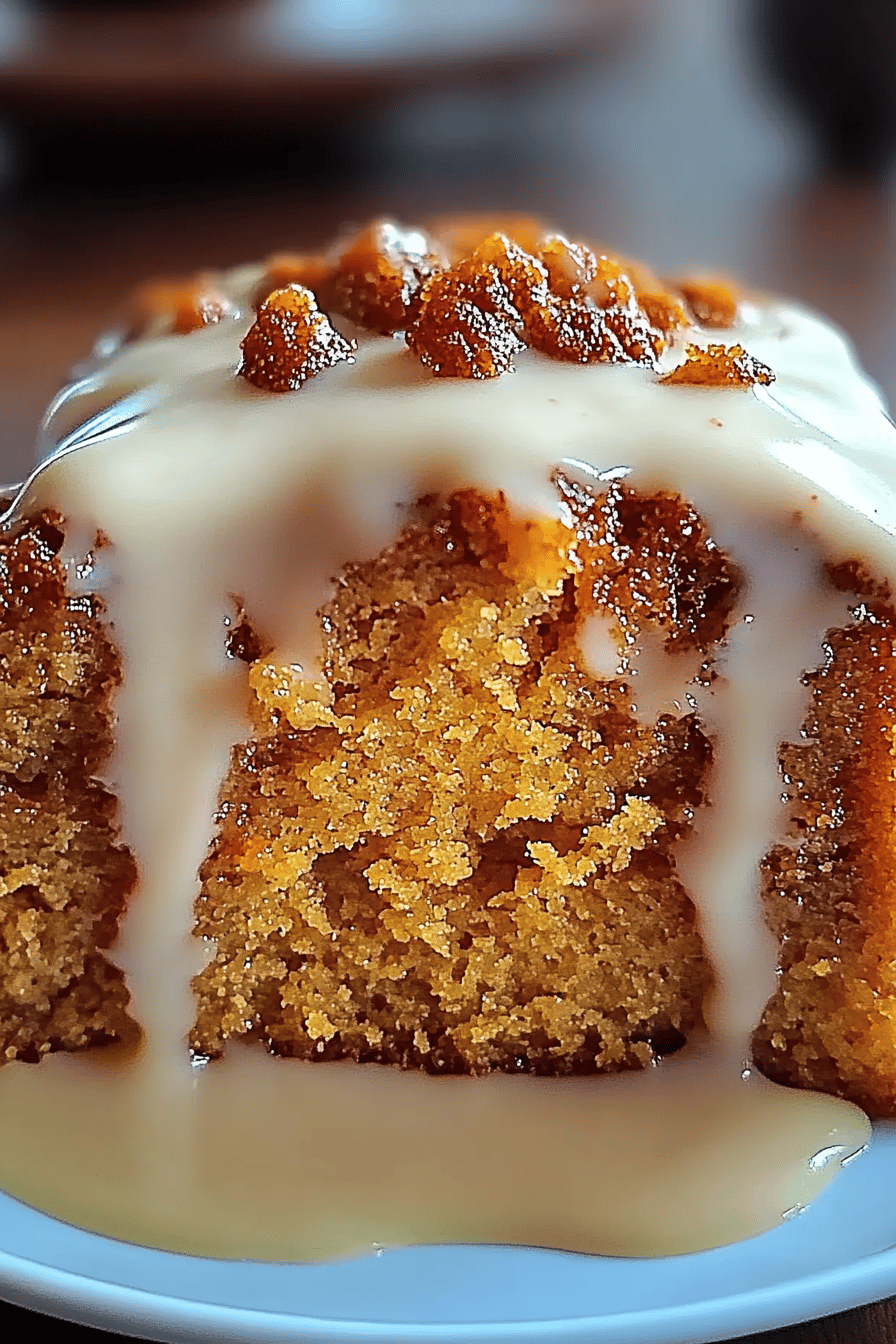 Potato Honeybun Cake slice on plate showing perfect texture and swirl pattern