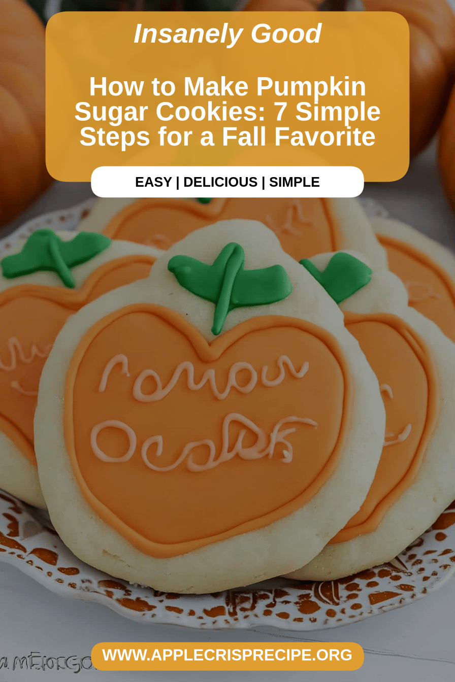 Pumpkin Sugar Cookies final dish beautifully presented and ready to serve