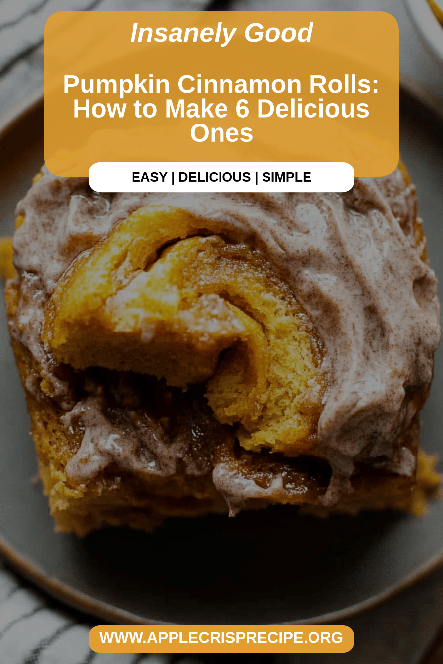 Pumpkin cinnamon rolls final dish beautifully presented and ready to serve