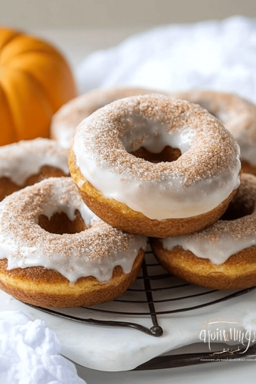 Pumpkin spice donuts
