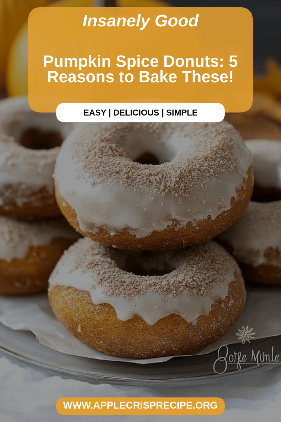 Pumpkin spice donuts final dish beautifully presented and ready to serve
