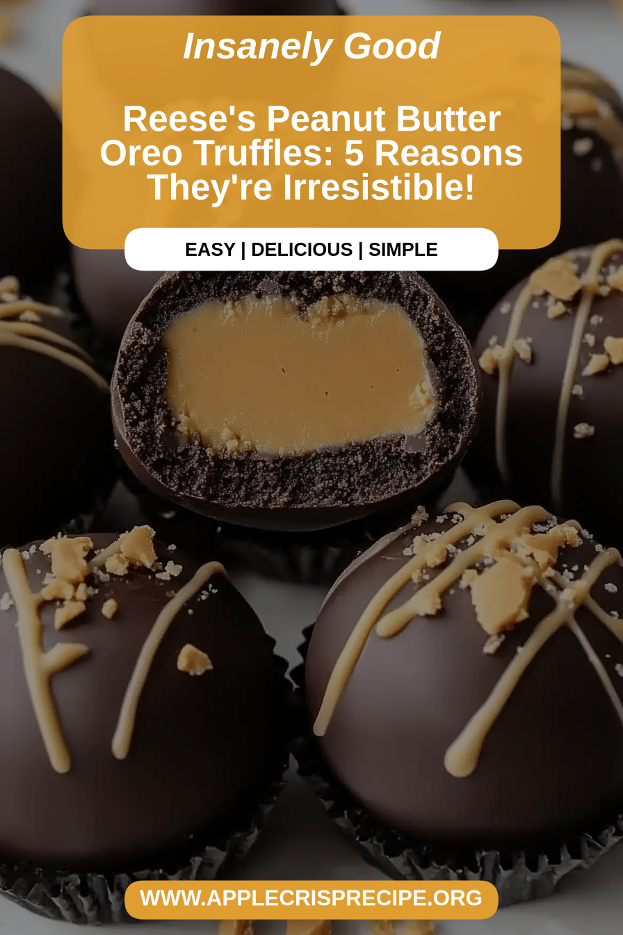 Reese's Peanut Butter Oreo Truffles final dish beautifully presented and ready to serve