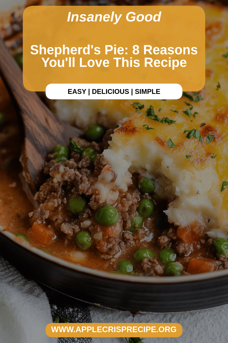 Shepherd's Pie final dish beautifully presented and ready to serve